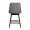 Armen Living Amalie Swivel Counter Stool in Gray Oak Wood Finish with Gray Boucle Fabric 840254332010 - alternate 11